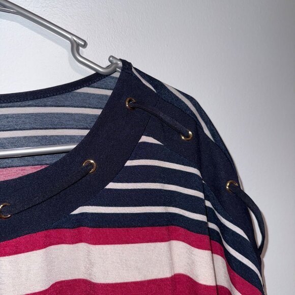 Striped Modern Attraction Womens Top 3XL - Picture 5 of 6